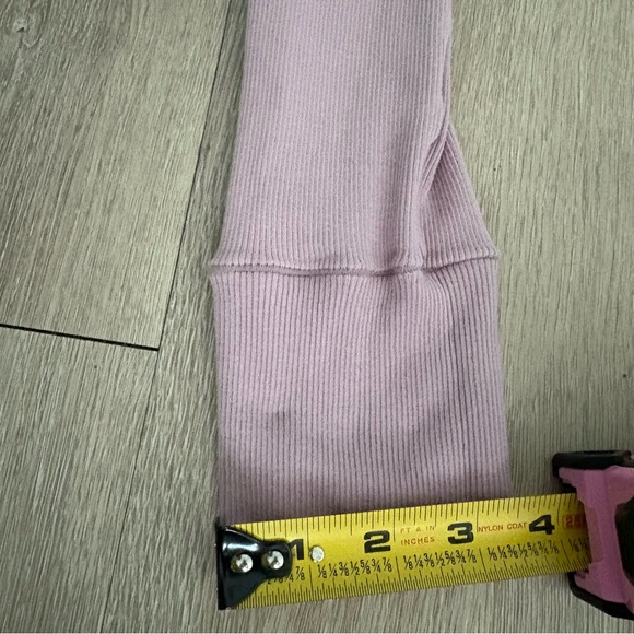 SKIMS Womens Leggings Medium Lavender Ribbed Cotton Lightweight Comfy Cozy - Picture 6 of 11